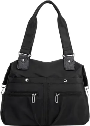 Hand Bag for Womens Large Capacity Lightweigh Nylon Cloth Handbag Work Laptop Bags Travel Messenger Gym Totes