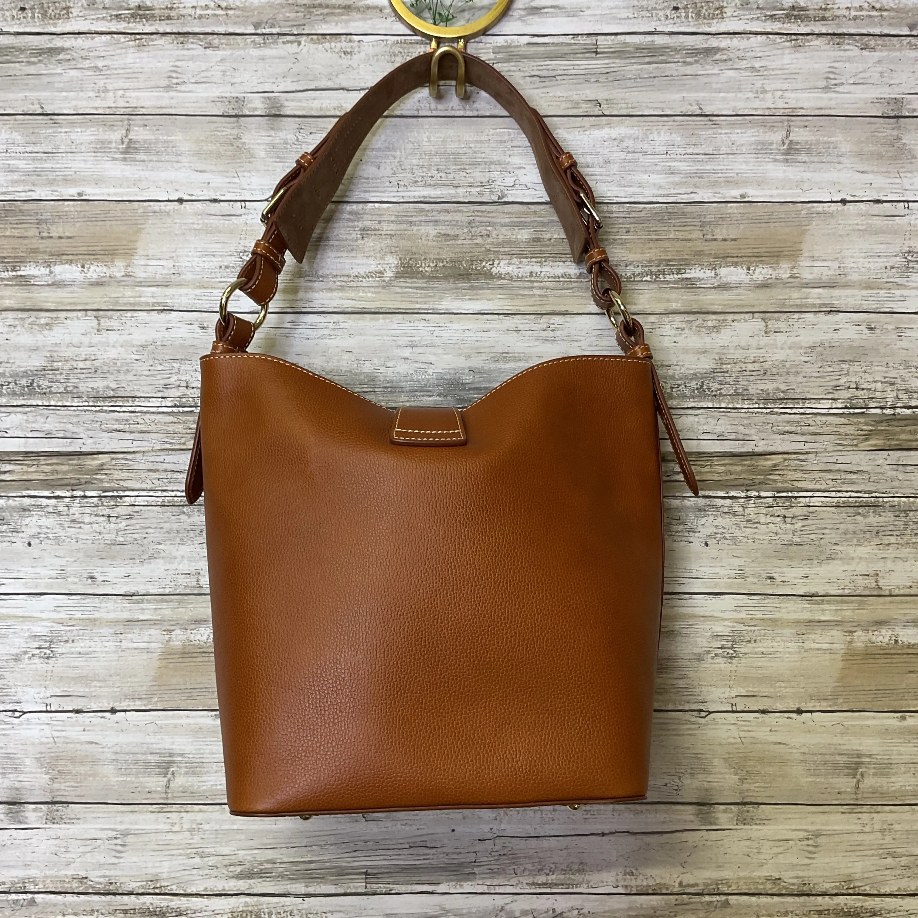 Handbag Designer By Dooney And Bourke In Brown, Size:Medium
