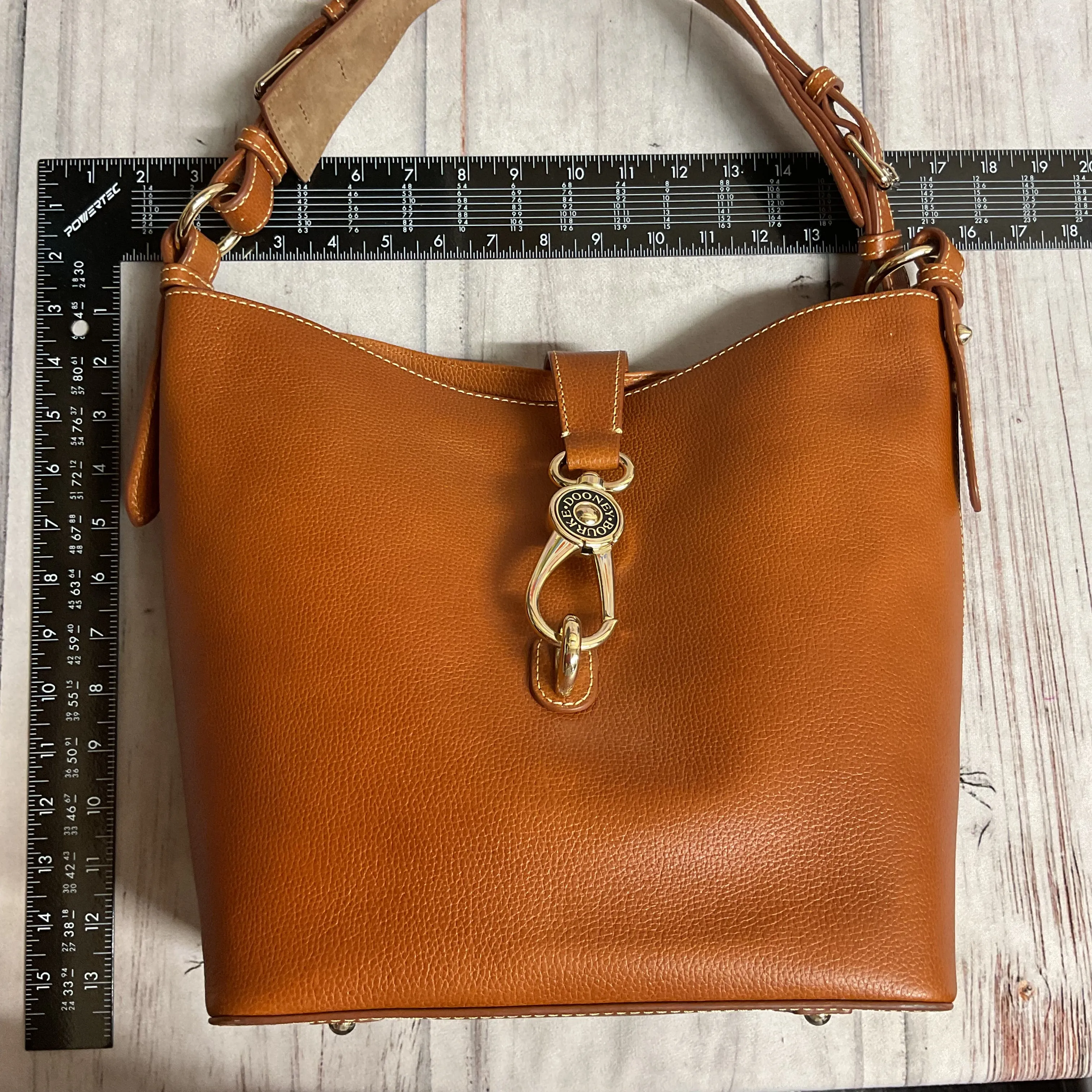 Handbag Designer By Dooney And Bourke In Brown, Size:Medium