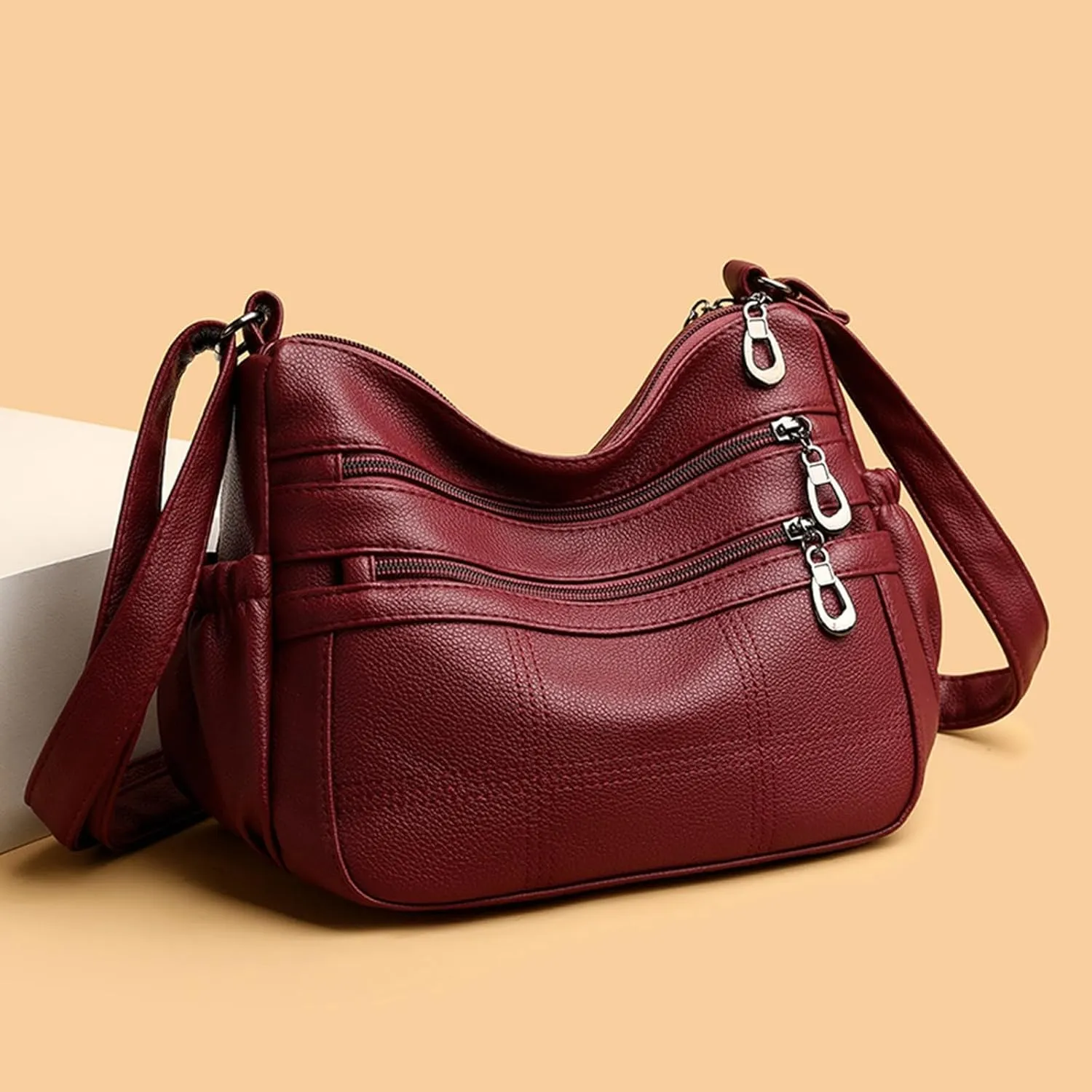 Handbags for Women Crossbody Multiple Pockets Adjustable Strap Hobo Retro Shoulder Bags Casual Outings Women Purse