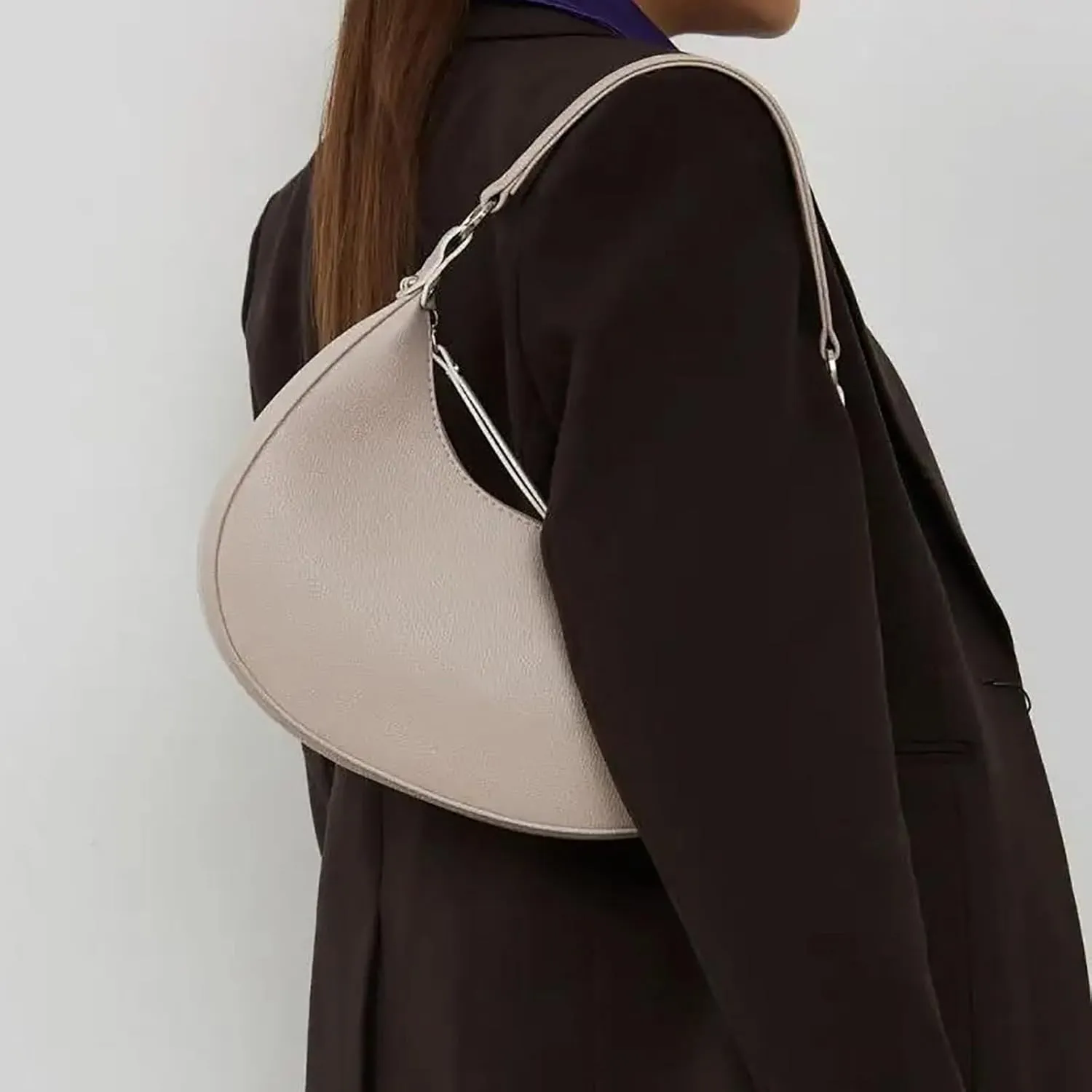 Handbags for Womens Crescent Shoulder Bags Satchel Roomy Fashion Mini Clutch Purse Zipper Cute Hobo Tote Bags