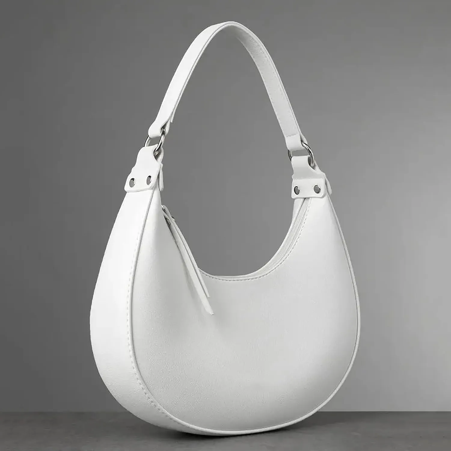 Handbags for Womens Crescent Shoulder Bags Satchel Roomy Fashion Mini Clutch Purse Zipper Cute Hobo Tote Bags