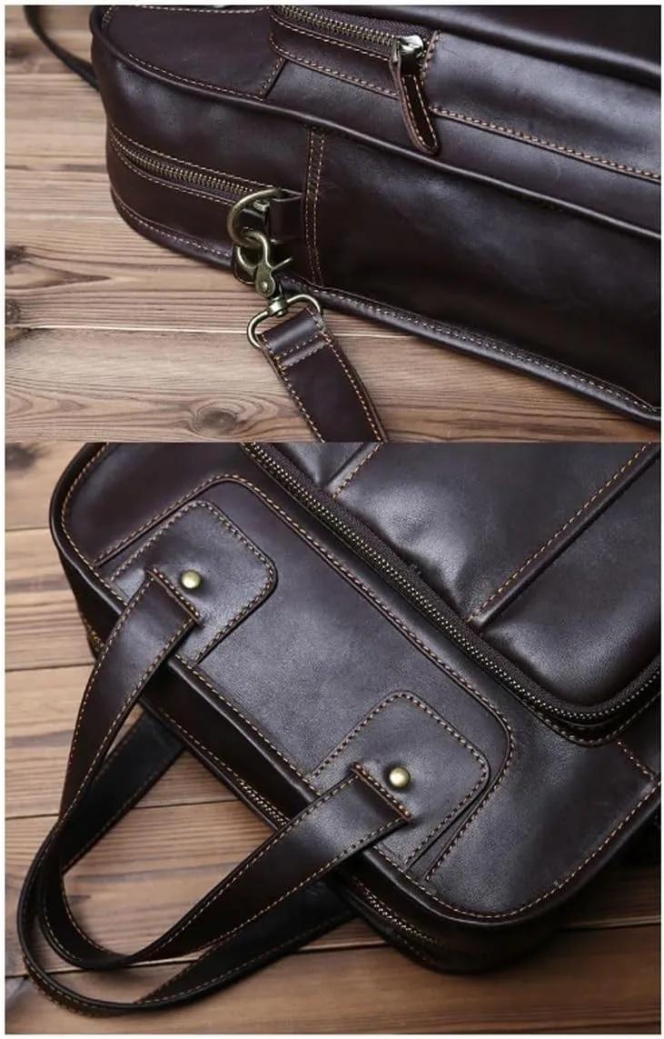 Handbags Men's Genuine Leather Briefcases Messenger Shoulder Bags Totes Laptop Bags Luggage Bags Carrying Cases