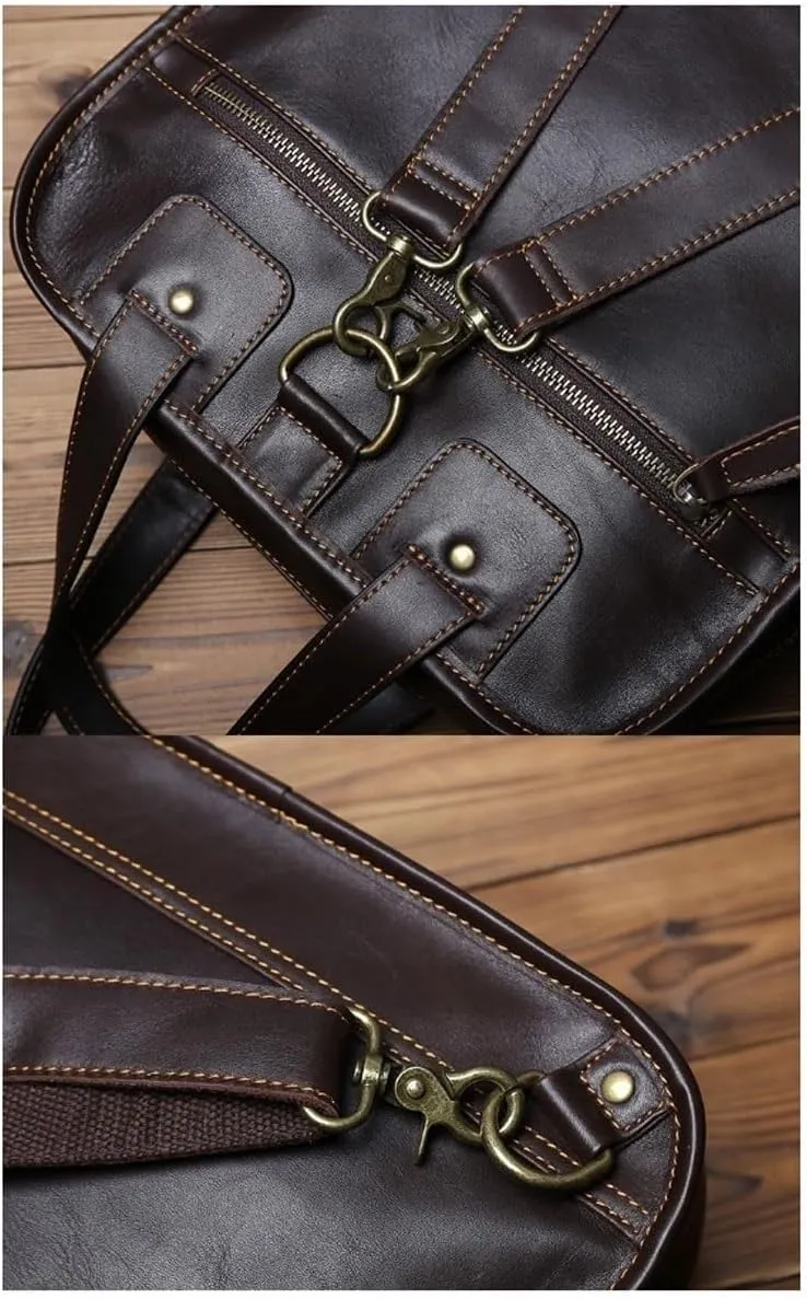 Handbags Men's Genuine Leather Briefcases Messenger Shoulder Bags Totes Laptop Bags Luggage Bags Carrying Cases