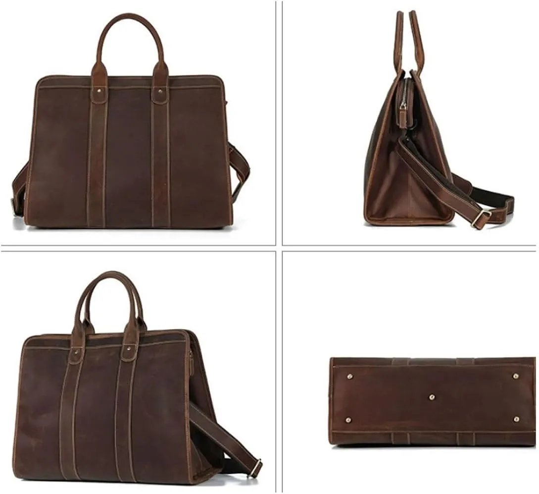 Handbags Messenger Bags Briefcases Casual Daypacks Men's Genuine Leather Shoulder Bags Laptop Bags Carrying Cases