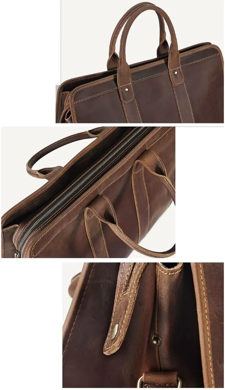 Handbags Messenger Bags Briefcases Casual Daypacks Men's Genuine Leather Shoulder Bags Laptop Bags Carrying Cases