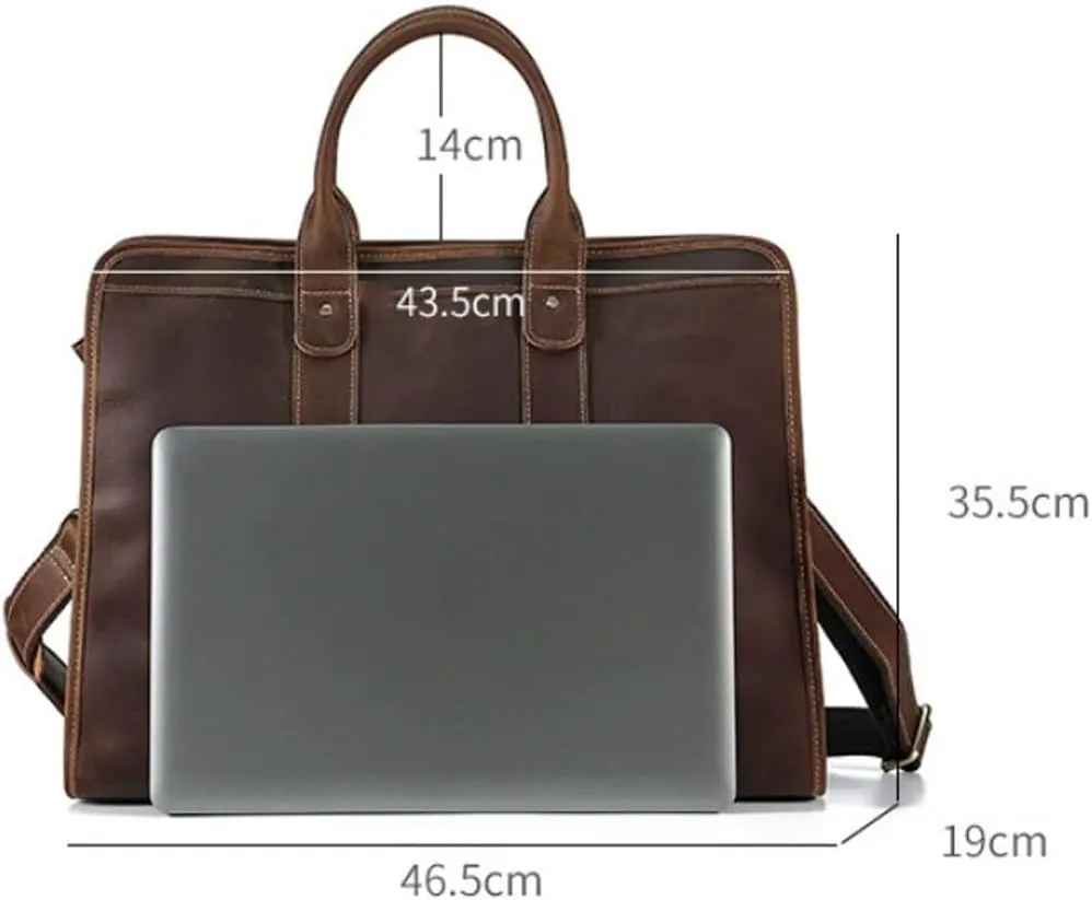 Handbags Messenger Bags Briefcases Casual Daypacks Men's Genuine Leather Shoulder Bags Laptop Bags Carrying Cases