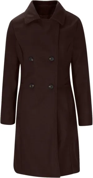 HGps8w Womens Long Notched Lapel Wool Coats Dressy Classic Double-Breasted Winter Wool Blend Peacoat Trench Overcoat