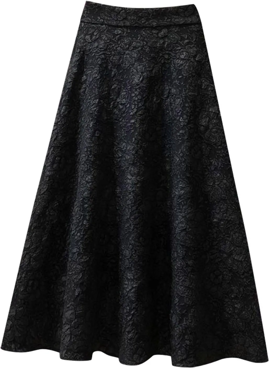 High Waisted Skirts for Women, Ladies Flower Jacquard High Waist Summer Lounge Midi Skirts for Vacation