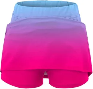 High Waisted Skorts for Women Gradient Stretchy Tennis Shirt Lightweight Casual Comfortable Shirts Skirts with Pockets