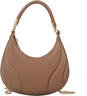 Hobo Crossbody Bags for Women Cute Hobo Tote Handbags Mini Clutch Purses with Zipper Closure Luxury Travel Bag(Khaki)