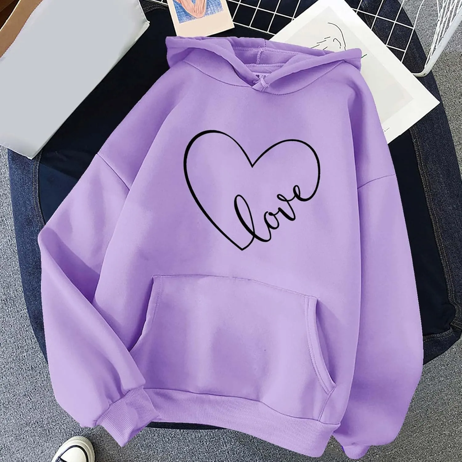 Hoodies for Women Oversized Sweatshirt Trendy Queen Hoodie Cute Hoodies Graphic Hoodies Casual Comfy Fall Outfits