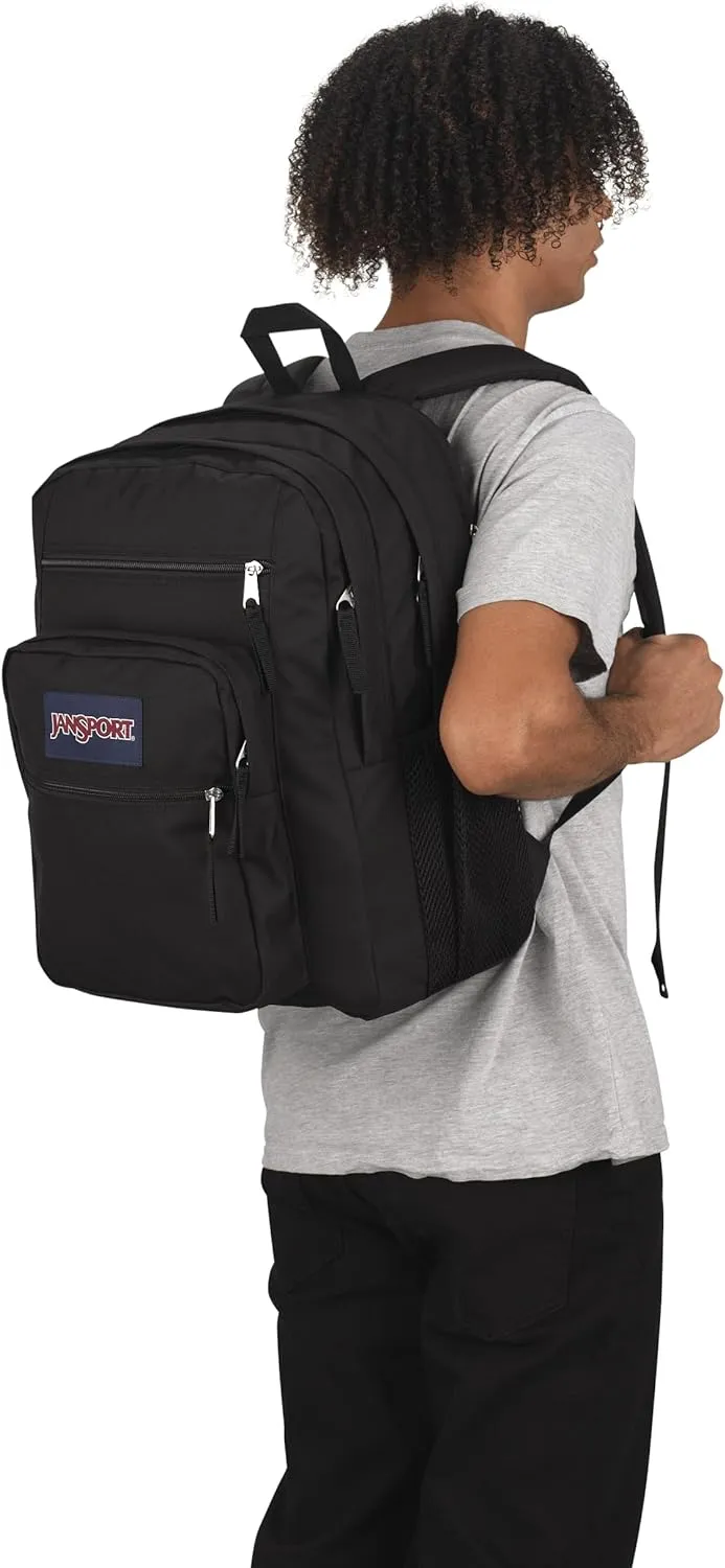 JanSport Laptop Backpack - Computer Bag with 2 Compartments, Ergonomic Shoulder Straps, 15 Laptop Sleeve, Haul Handle - Black