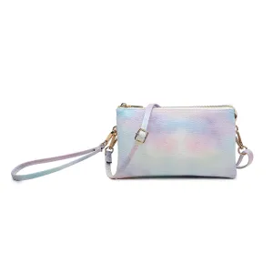 Jen & Co. Tie Dye Riley Monogramable  3 Compartment Crossbody Or Wristlet