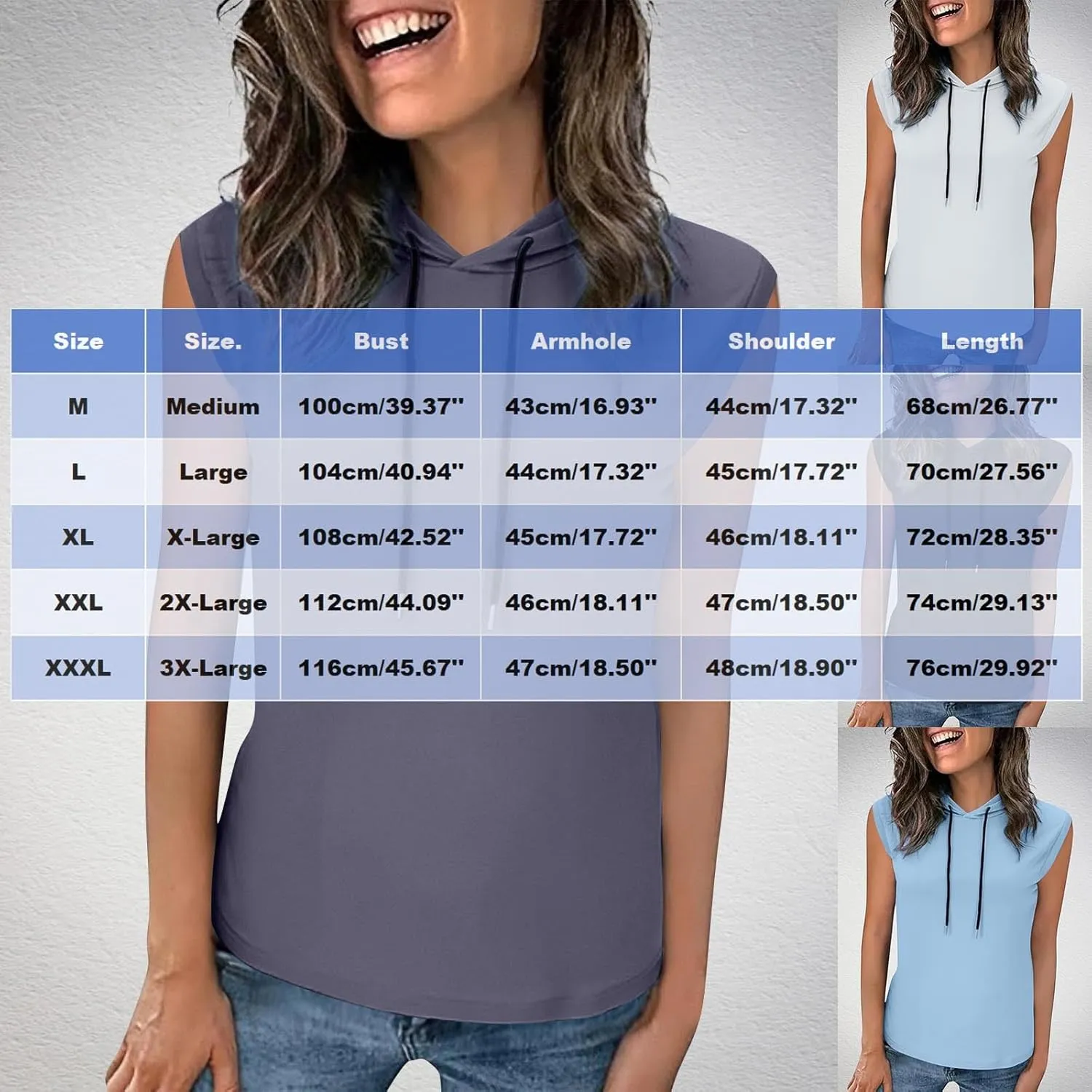JOAU Women's Workout Hooded Tank Tops Casual Loose Fit Running Gym Sleeveless Hoodie Tee Shirts 2025 Summer Fashion