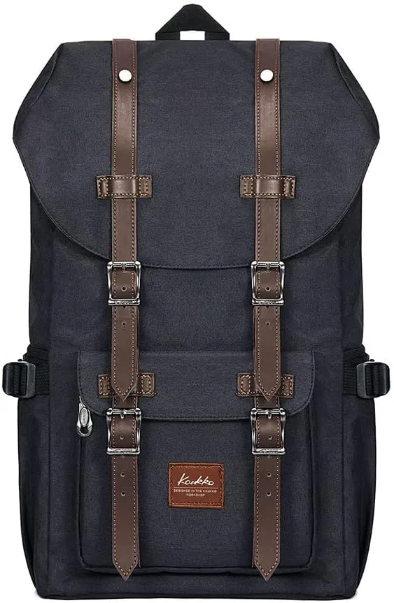 KAUKKO Travel Laptop Backpack, Outdoor Rucksack, Casual backpack Fits 15.6"(Oxford Black)
