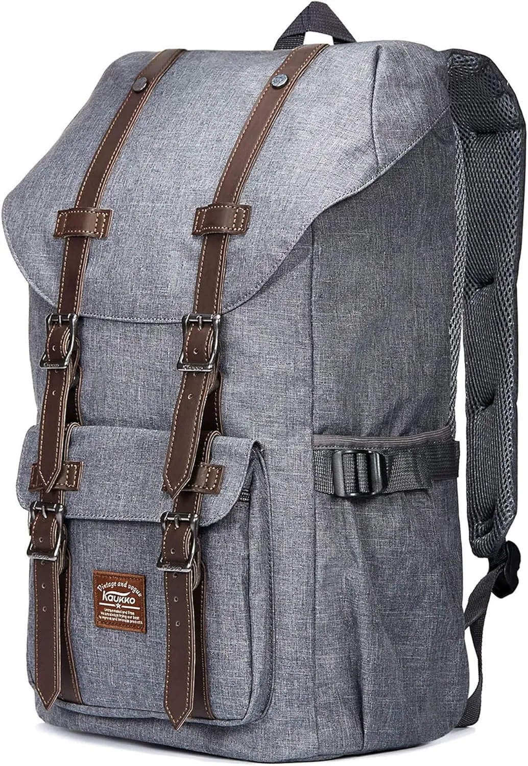 KAUKKO Travel Laptop Backpack, Outdoor Rucksack, Causal backpack Fits 15.6"(Oxford Grey)
