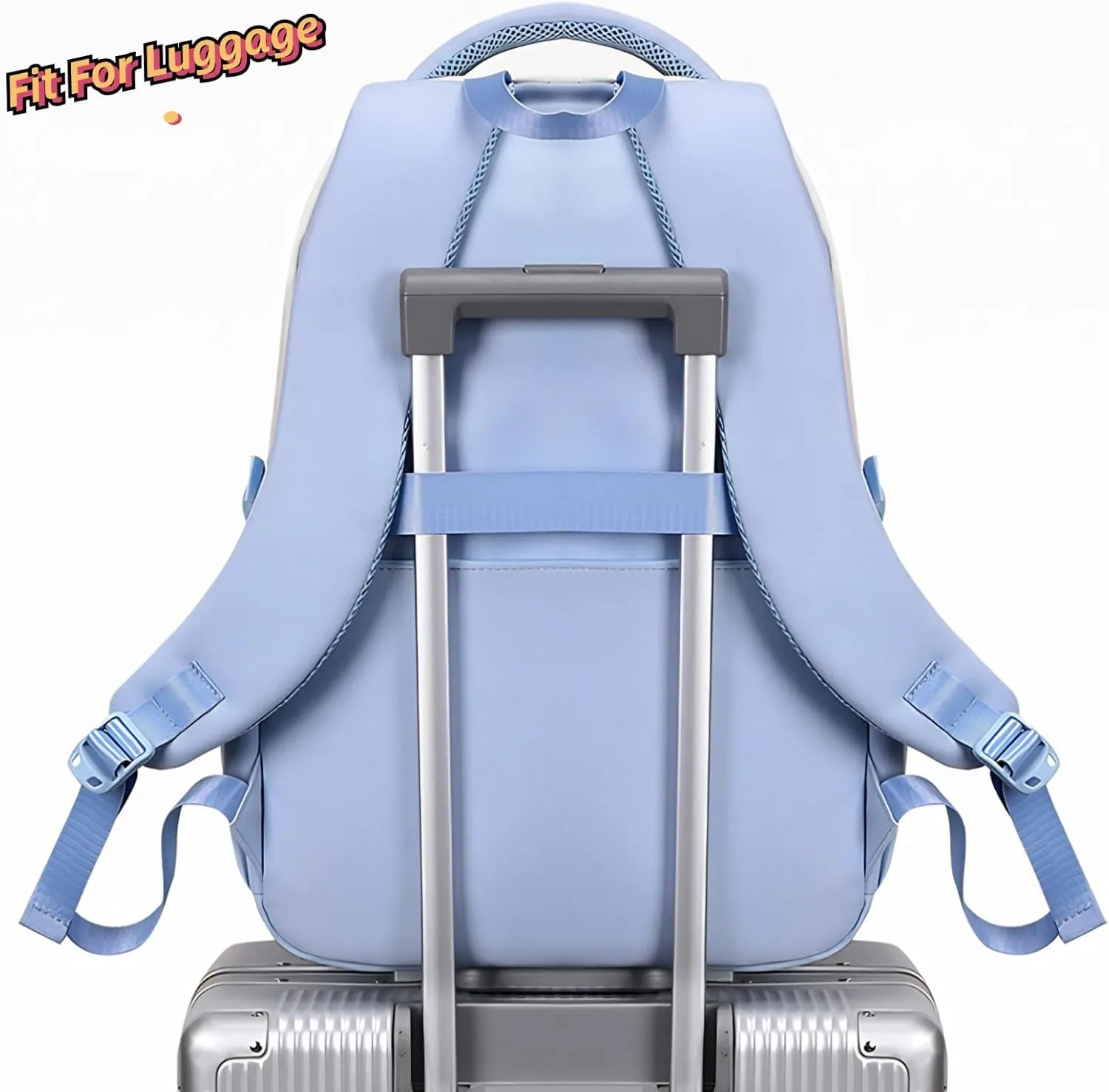 Kawaii Backpack with 21Pcs Accessories Anime Cartoon Anti-Theft Travel Aesthetic New Semester Gifts Bag with Cute Pins