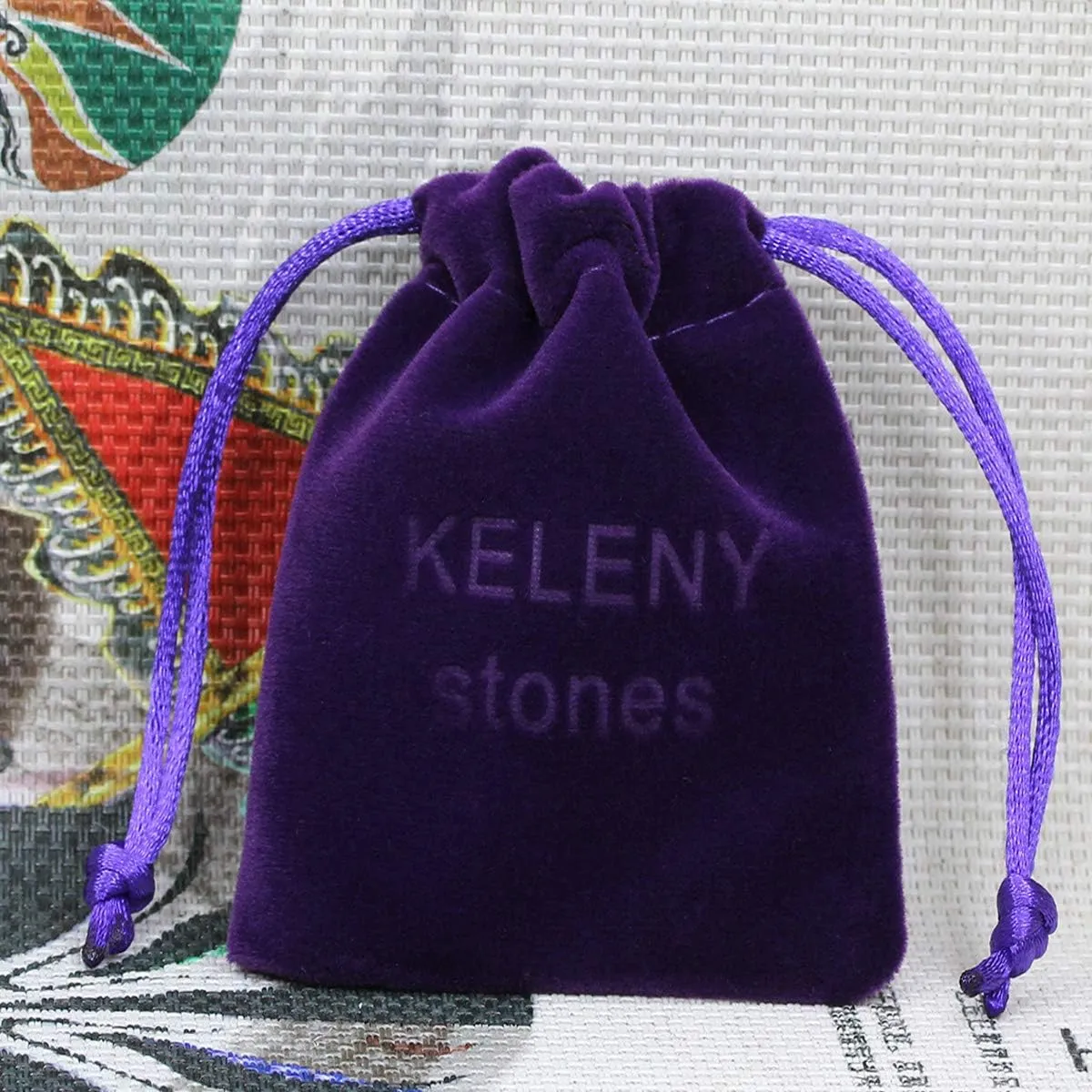 Keleny Gem Semi Precious Gemstones 6mm Round Beads Stone Crystal Adjustable Braided Bracelets Unisex