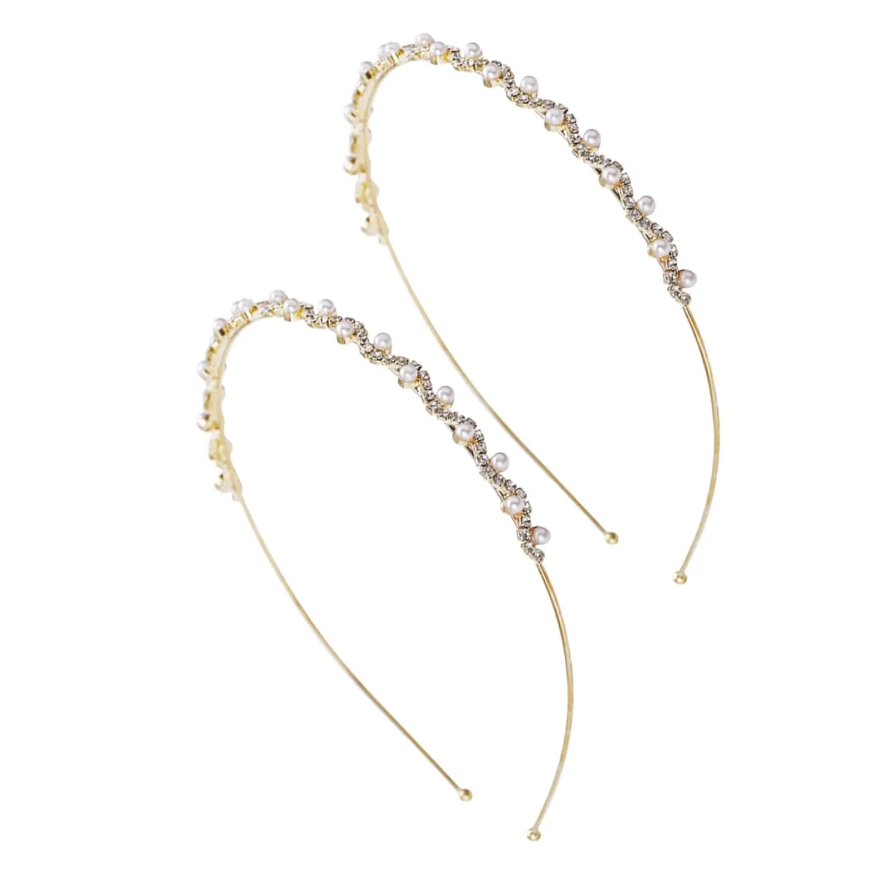 Lady Hair Hoop Rhinestone Hair Band Charming Head Hoop Fashion Headdress for Women