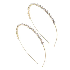 Lady Hair Hoop Rhinestone Hair Band Charming Head Hoop Fashion Headdress for Women