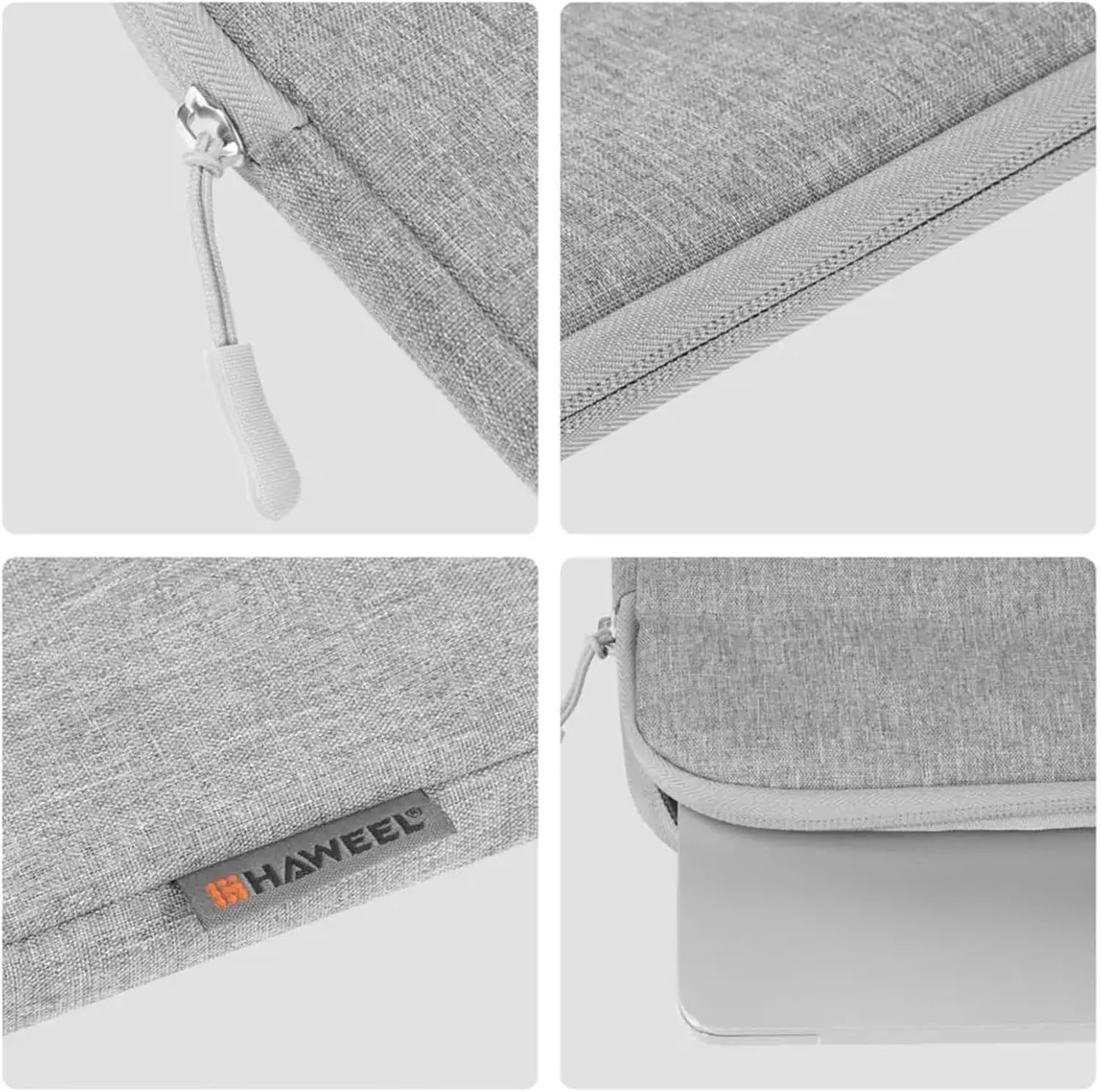 Laptop Bag 15/16 Inch PC Case Laptop Waterproof Bag Tablet Case Compact Lightweight Computer Liner Bag Travel Laptop Backpack(Gris,16 inch)