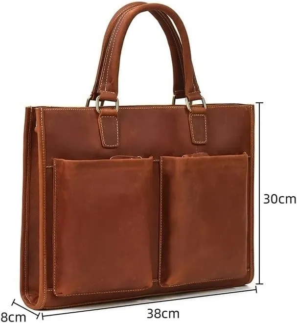 Laptop Bags Briefcases Men's Genuine Leather Shoulder Bags Messenger Bags Handbags Casual Daypacks