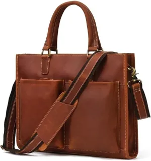 Laptop Bags Briefcases Men's Genuine Leather Shoulder Bags Messenger Bags Handbags Casual Daypacks