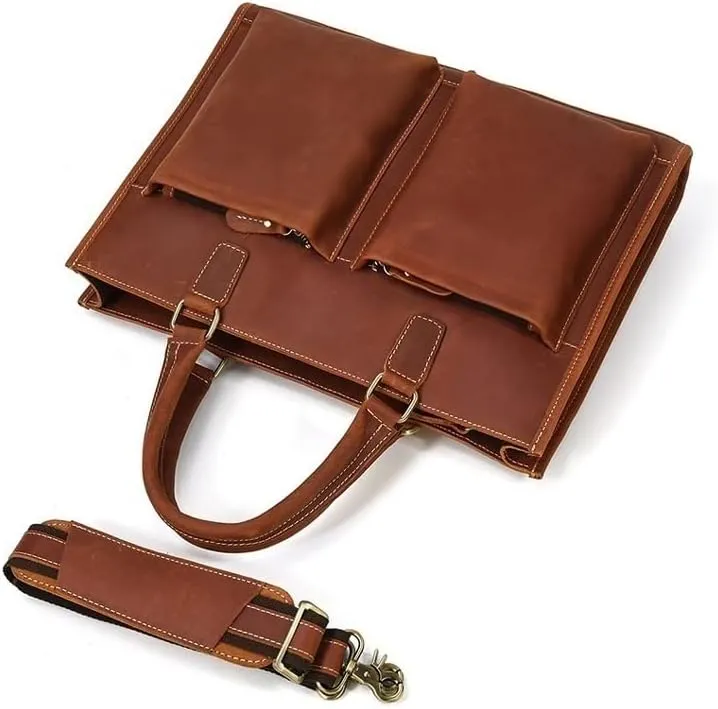 Laptop Bags Briefcases Men's Genuine Leather Shoulder Bags Messenger Bags Handbags Casual Daypacks