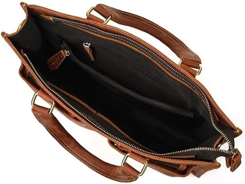 Laptop Bags Briefcases Men's Genuine Leather Shoulder Bags Messenger Bags Handbags Casual Daypacks