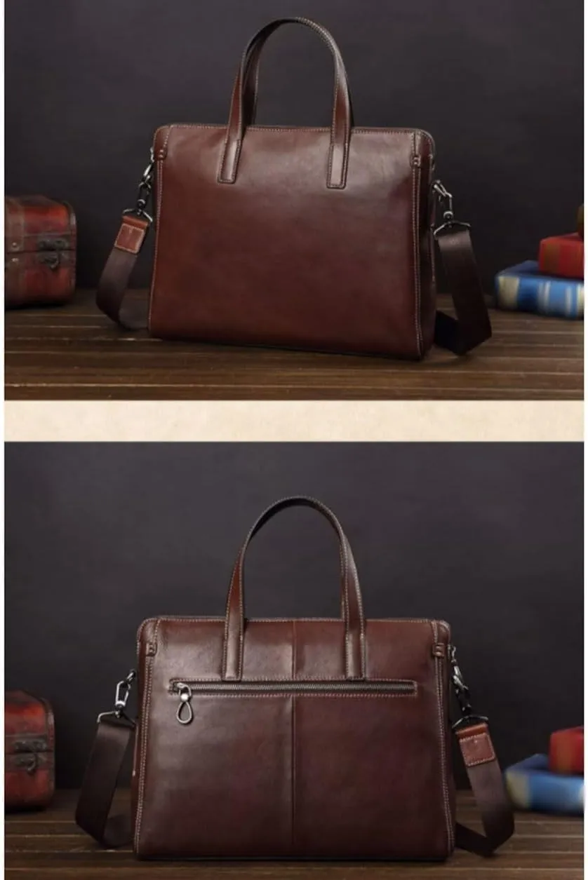 Laptop Bags Men's Genuine Leather Large Shoulder Bags Casual Daypacks Messenger Bags Handbags Briefcases