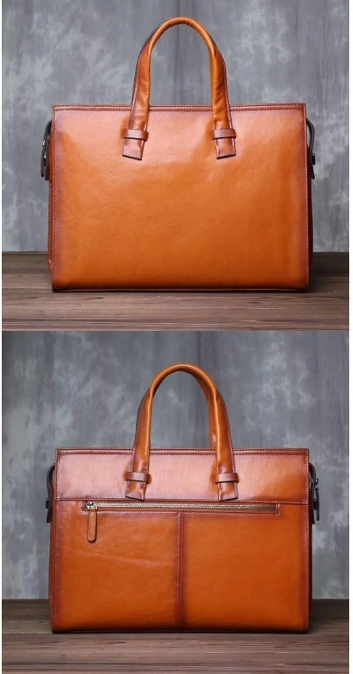 Laptop Bags Men's Genuine Leather Large Shoulder Bags Handbags Briefcases Casual Daypacks Messenger Bags