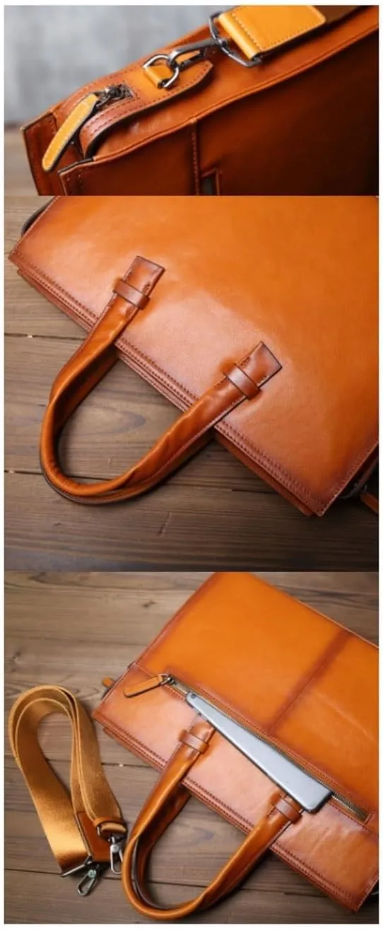 Laptop Bags Men's Genuine Leather Large Shoulder Bags Handbags Briefcases Casual Daypacks Messenger Bags