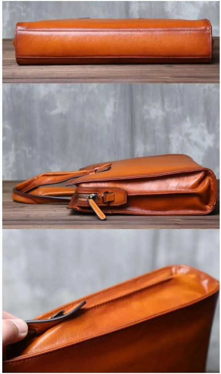Laptop Bags Men's Genuine Leather Large Shoulder Bags Handbags Briefcases Casual Daypacks Messenger Bags