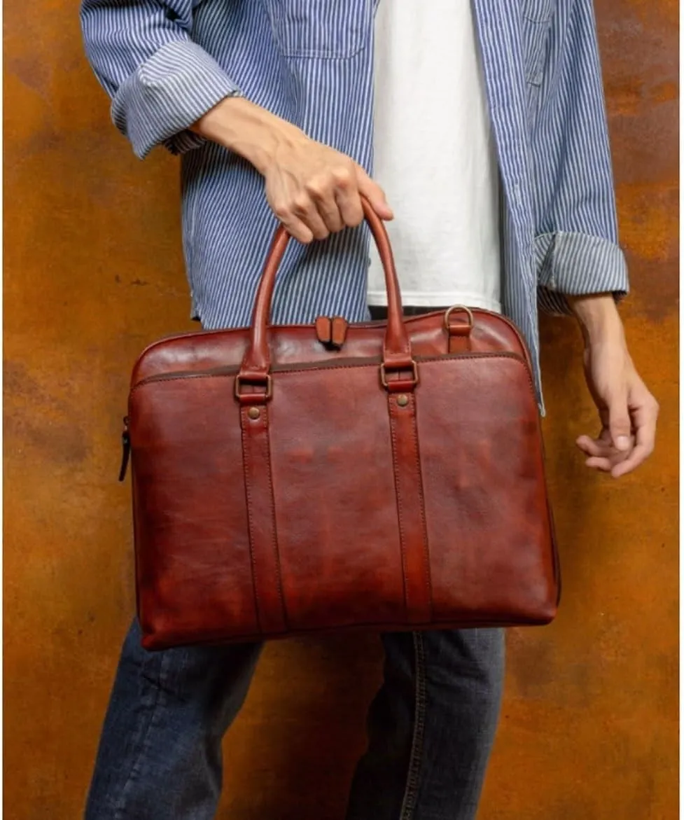 Laptop Bags Men's Genuine Leather Large Shoulder Bags Messenger Bags Handbags Briefcases Casual Daypacks