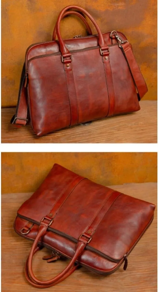 Laptop Bags Men's Genuine Leather Large Shoulder Bags Messenger Bags Handbags Briefcases Casual Daypacks
