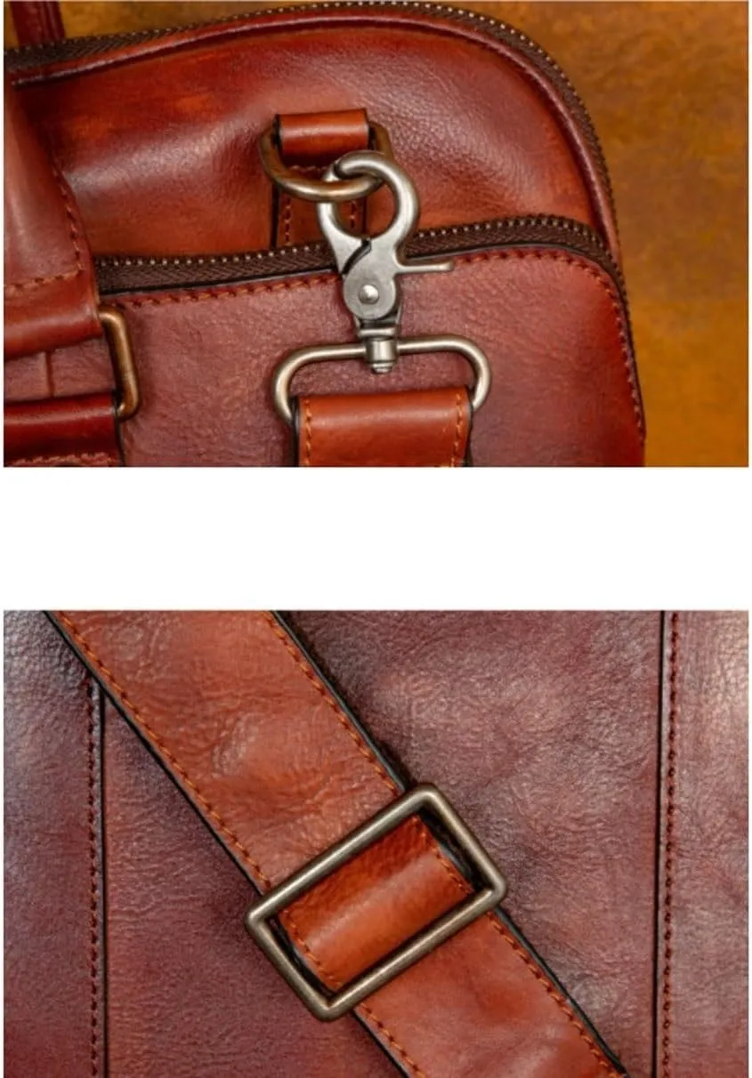 Laptop Bags Men's Genuine Leather Large Shoulder Bags Messenger Bags Handbags Briefcases Casual Daypacks