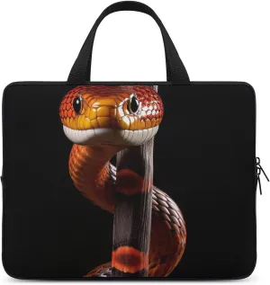 Laptop Sleeve with Handle A Orange Snake Laptop Sleeve Bag Ultra-Thin Computer Bag Cover for 12-17 Inch