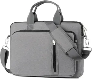 Laptopbag 13.3-14/15.6/17.3 Inch Laptop Waterproof Bag Tablet Protective Case Lightweight Travel Commuter Business Briefcase Bag for Laptop (Color : Gris, Size : 17.3in)