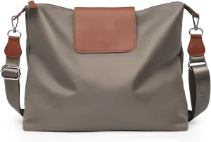 Large Crossbody Bag for Women Fabric Nylon Casual Commuter Bag Trendy Fashion Hobo Shoulder Bag Ladies Travel Handbag