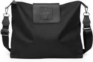 Large Crossbody Bag for Women Fabric Nylon Casual Commuter Bag Trendy Fashion Hobo Shoulder Bag Ladies Travel Handbag