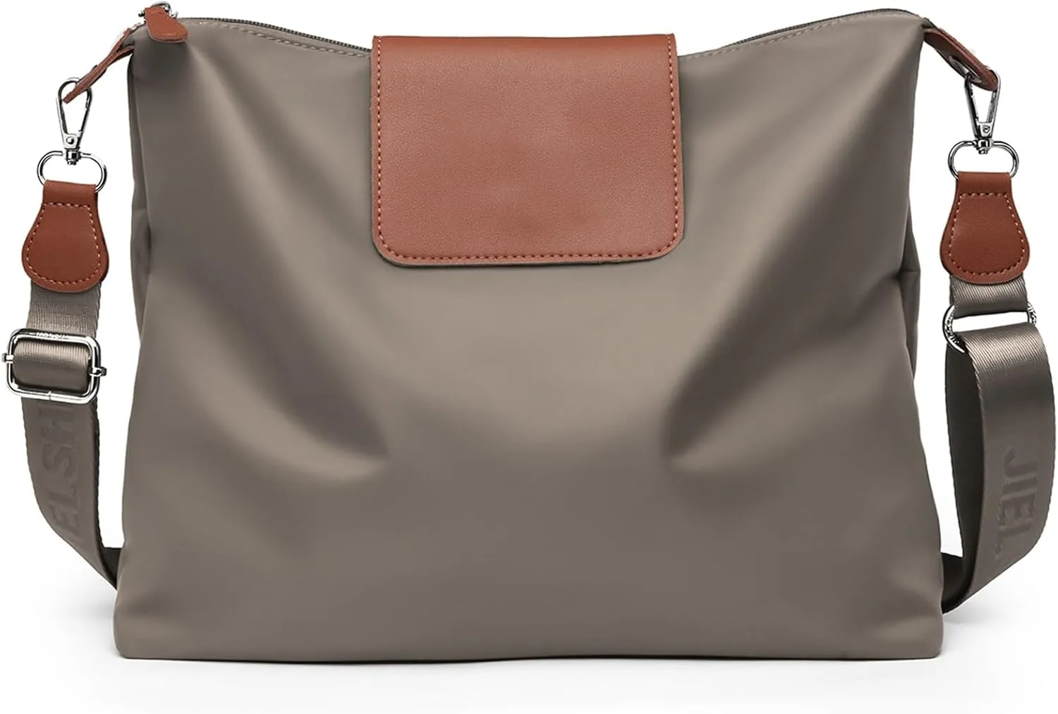 Large Crossbody Bag for Women Fabric Nylon Casual Commuter Bag Trendy Fashion Hobo Shoulder Bag Ladies Travel Handbag