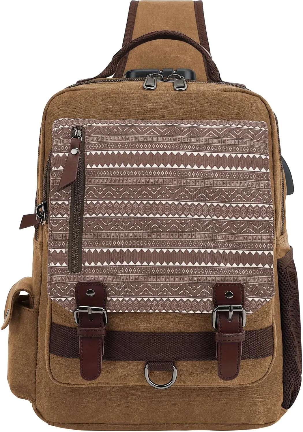 Leaper Retro Crossbody Bag Sling Bag Canvas Messenger Bag for Men Women Shoulder Bag Crossbody Handbags Satchel Travel Bag
