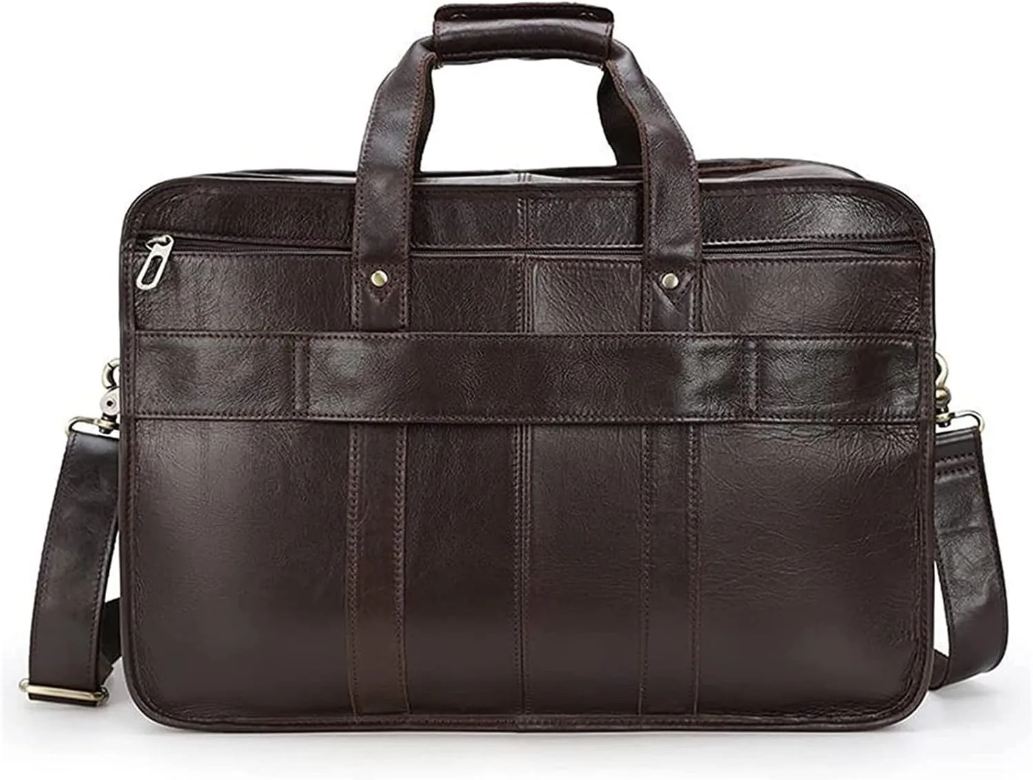 Leather Briefcase for Men 15.6inch Laptop Bag Office Messenger Bag Business Travel Computer Shoulder Handbag