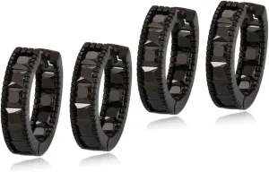 LIFKOME 2 Pairs Tiny Hoop Earrings for Men Women Gothic Goth Minimalist Earrings Fashion Jewelry Women