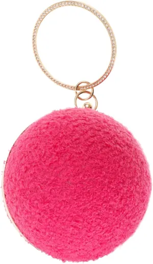 LIFKOME Chic Round Evening Bag Women's Clutch Purse Handbag for Girl Mini Clutch Chain Elegant Occasion