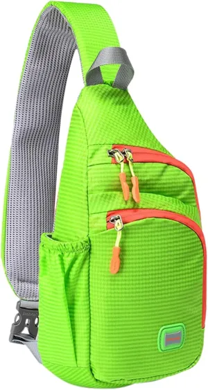 Lightweight Packable Backpack Nylon Fanny Pack Trendy Zipper Sling Bag With Side Pocket For Outdoor Sports