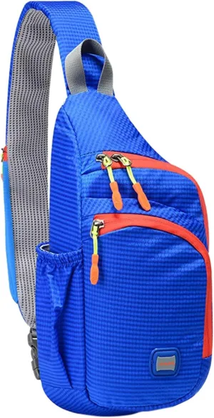 Lightweight Packable Backpack Nylon Fanny Pack Trendy Zipper Sling Bag With Side Pocket For Outdoor Sports