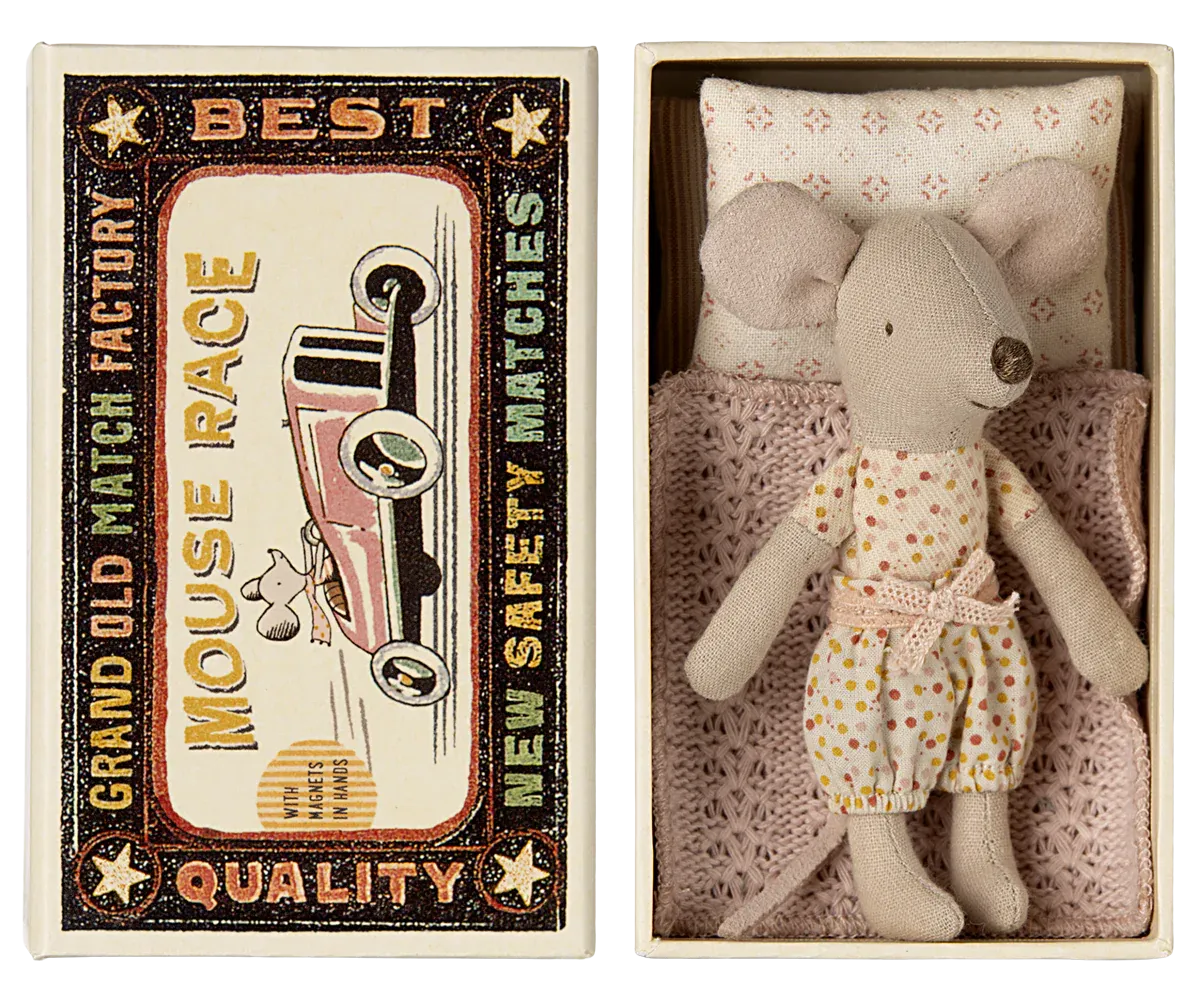 Little Sister Mouse in Matchbox