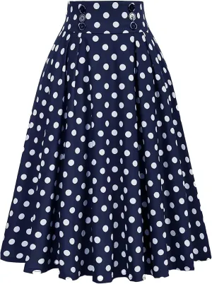 Long Skirts for Women Summer Trendy Color Block High Elastic Waist Tummy Control Pleated Midi Skirts Ladies Fashion